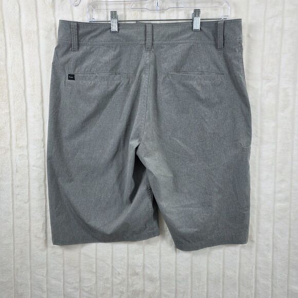 Pelagic Men's High Performance Deep Sea Hybrid Fishing Shorts Light Gray Size 34 - Picture 8 of 16